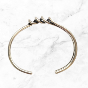 Vintage Sterling Silver Twist Cuff Bangle