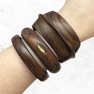 Set of Vintage Wooden Stacking Bangles