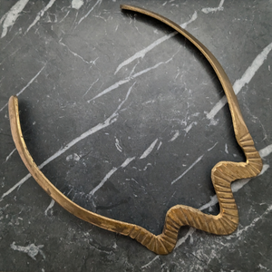 Vintage Brass Torque Choker Necklace