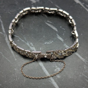 Vintage Art Deco Style Rhinestone Bracelet