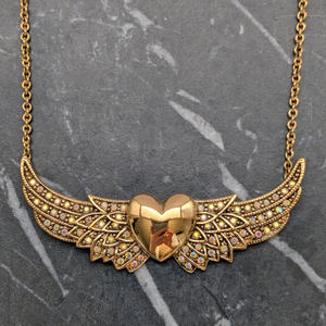 Kirks Folly Always Faithful Gold Tone Necklace