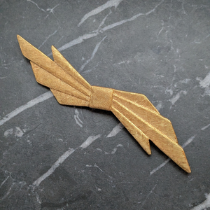 Vintage Signed Monet Art Deco Style Bow Brooch