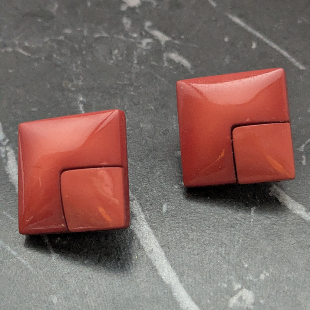 Vintage Art Deco style clip on earrings