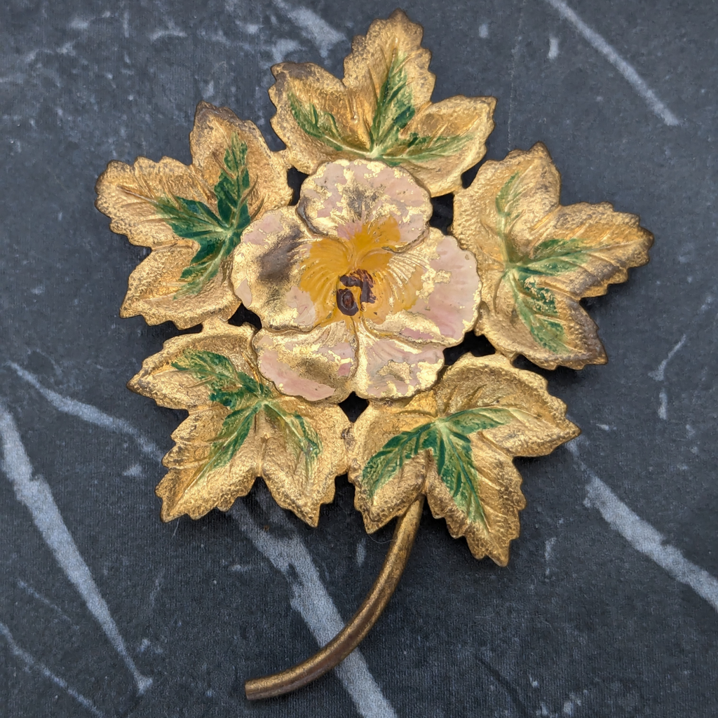 Vintage flower brooch