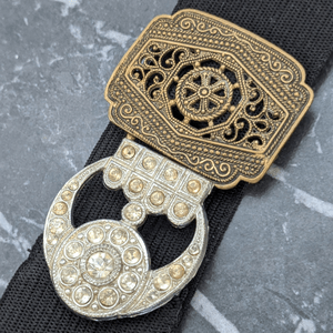 Art Deco Style Vintage Belt Buckle Choker