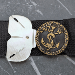 Vintage Mother Of Pearl Belt Buckler Choker