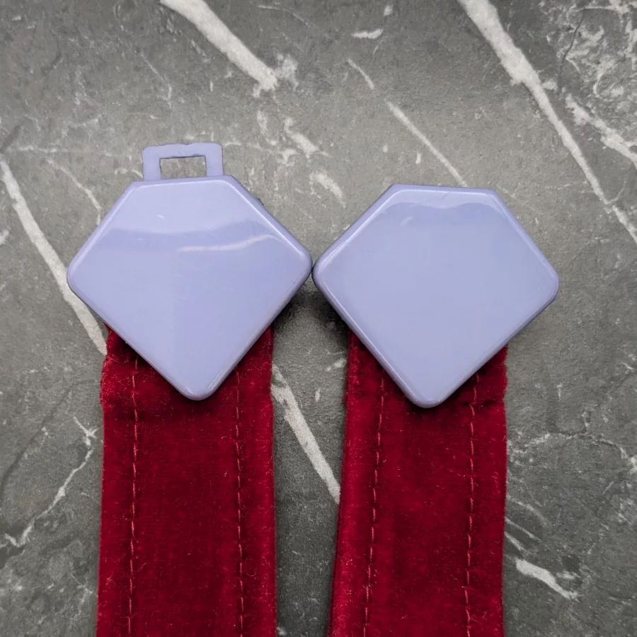 Vintage Blue and Red Belt Buckle Choker - Image 2