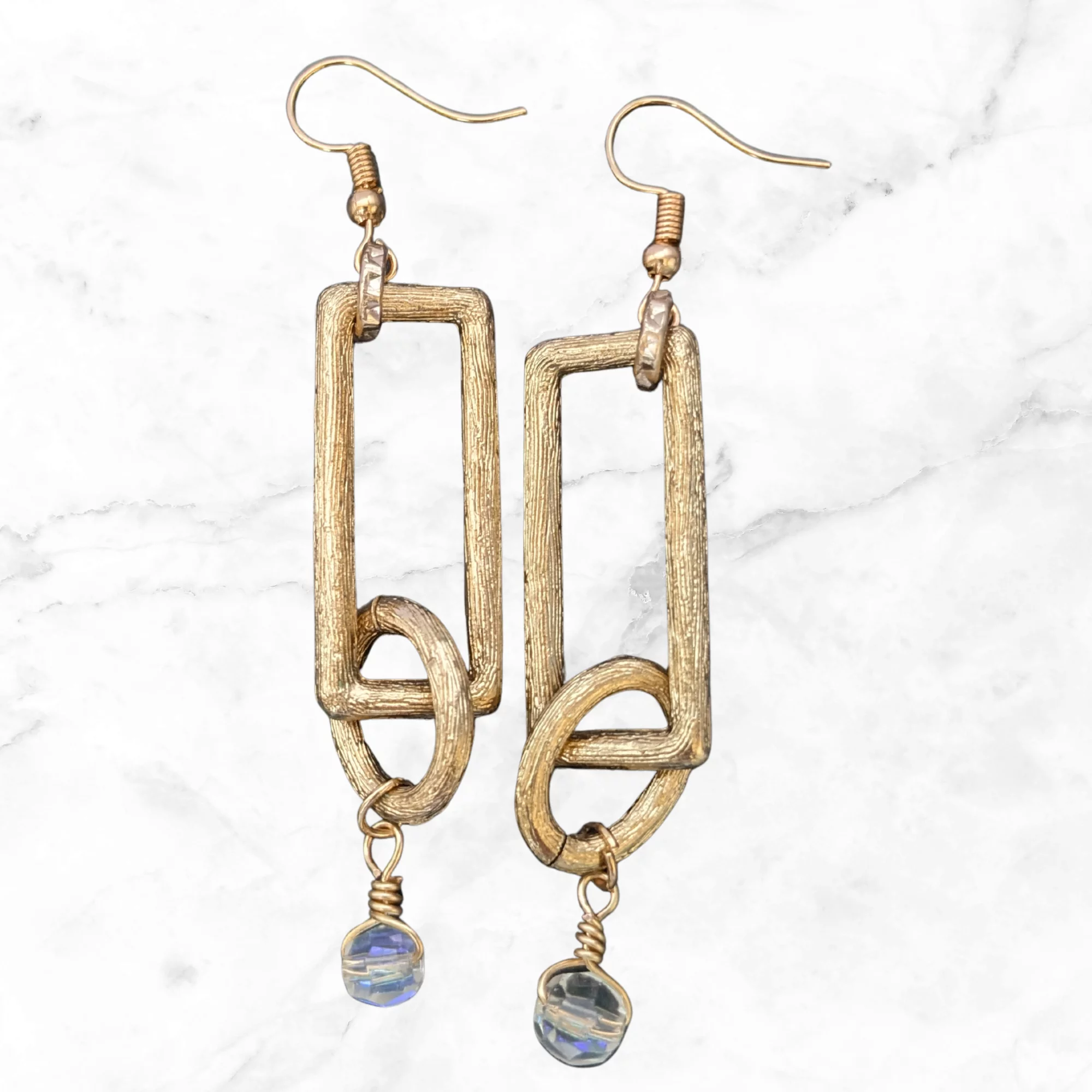 Upcycled Vintage Chunky Charm Necklace and Earrings - Image 4