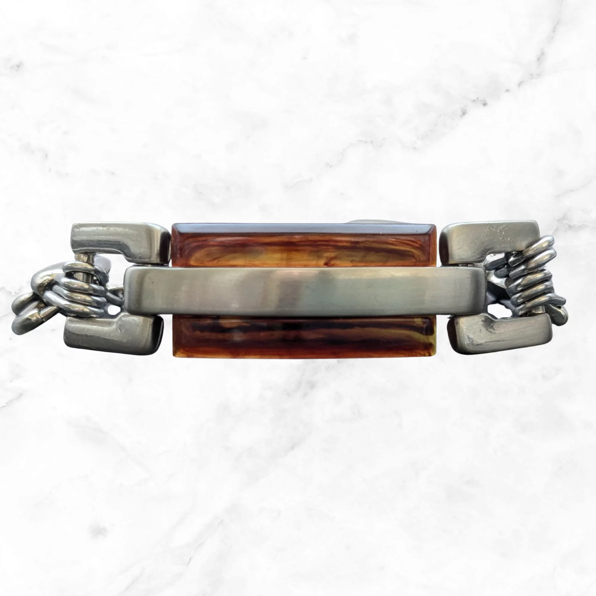 Upcycled Vintage Belt Buckle Bracelet - Image 3