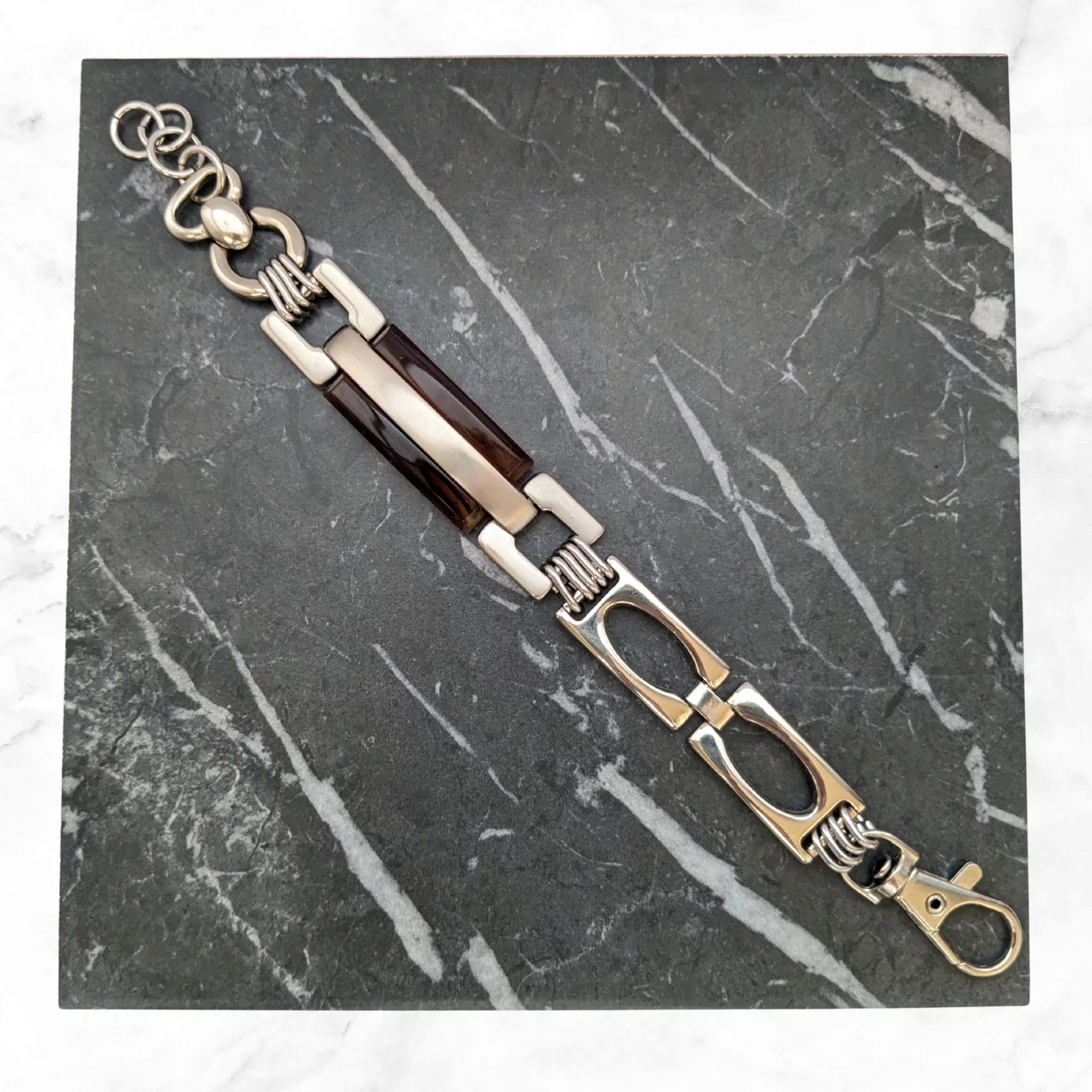 Upcycled Vintage Belt Buckle Bracelet - Image 7